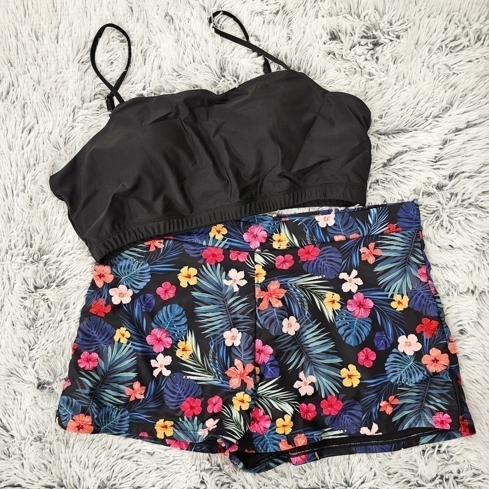 Shein Tropical Print Bikini size 3XL